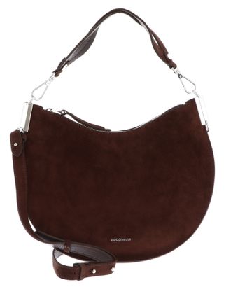 COCCINELLE Sunup Handbag Suede Leather Brunette