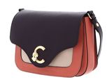 COCCINELLE C-Me Tricolor Handbag Grainy Leather Pink Clay / Prune / Rosette