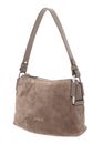 COCCINELLE Rebekka Suede Mini Bag Grained Leather Warm Taupe COCCINELLE Rebekka Suede Mini Bag Grained Leather Warm Taupe