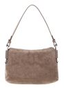 COCCINELLE Rebekka Suede Mini Bag Grained Leather Warm Taupe COCCINELLE Rebekka Suede Mini Bag Grained Leather Warm Taupe