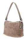 COCCINELLE Rebekka Suede Mini Bag Grained Leather Warm Taupe COCCINELLE Rebekka Suede Mini Bag Grained Leather Warm Taupe