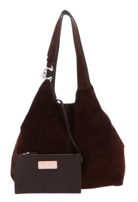 COCCINELLE C-Easy Suede Handbag Brunette
