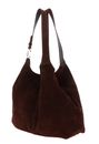 COCCINELLE C-Easy Suede Handbag Brunette COCCINELLE C-Easy Suede Handbag Brunette