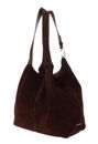 COCCINELLE C-Easy Suede Handbag Brunette COCCINELLE C-Easy Suede Handbag Brunette