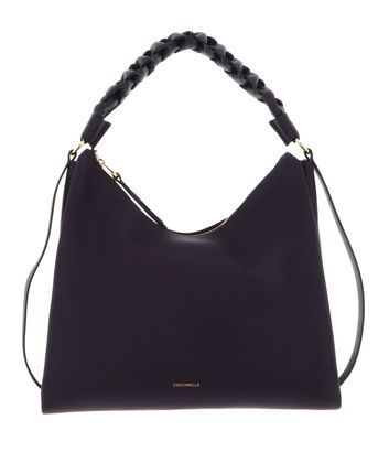 COCCINELLE Boheme Grana Double Shoulder Bag L Prune / Ribes