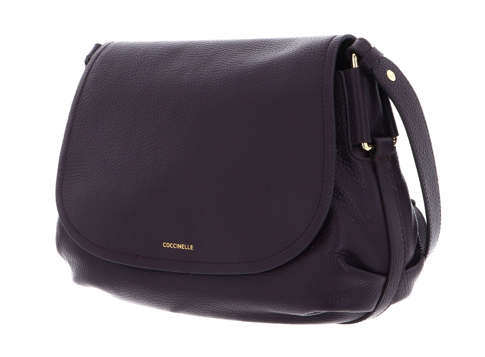 COCCINELLE Rebekka Handbag Grained Leather Prune COCCINELLE Rebekka Handbag Grained Leather Prune