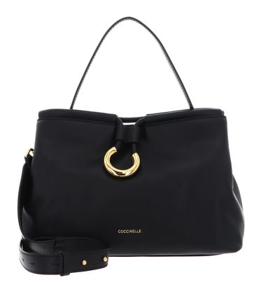 COCCINELLE Elisbet Smooth Leather Handbag Noir