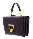 COCCINELLE Arlettis Signature Handbag Grained Leather Prune