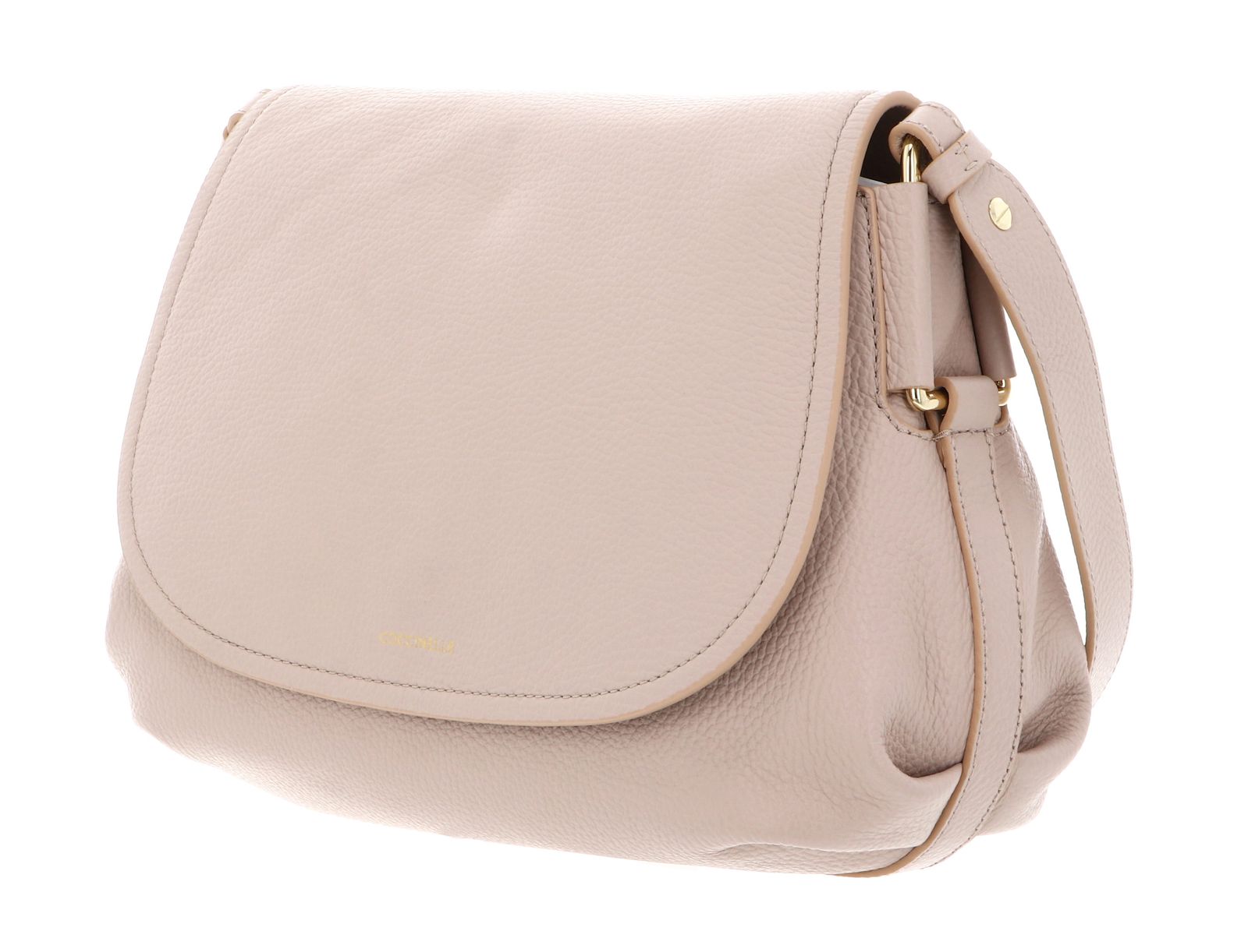 COCCINELLE Rebekka Handbag Grained Leather Rosette COCCINELLE Rebekka Handbag Grained Leather Rosette