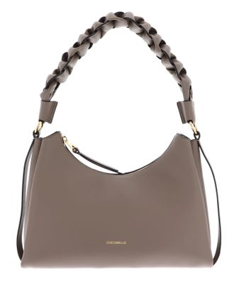 COCCINELLE Boheme Grana Double Shoulder Bag M Warm Taupe / Rosette COCCINELLE Boheme Grana Double Shoulder Bag M Warm Taupe / Rosette