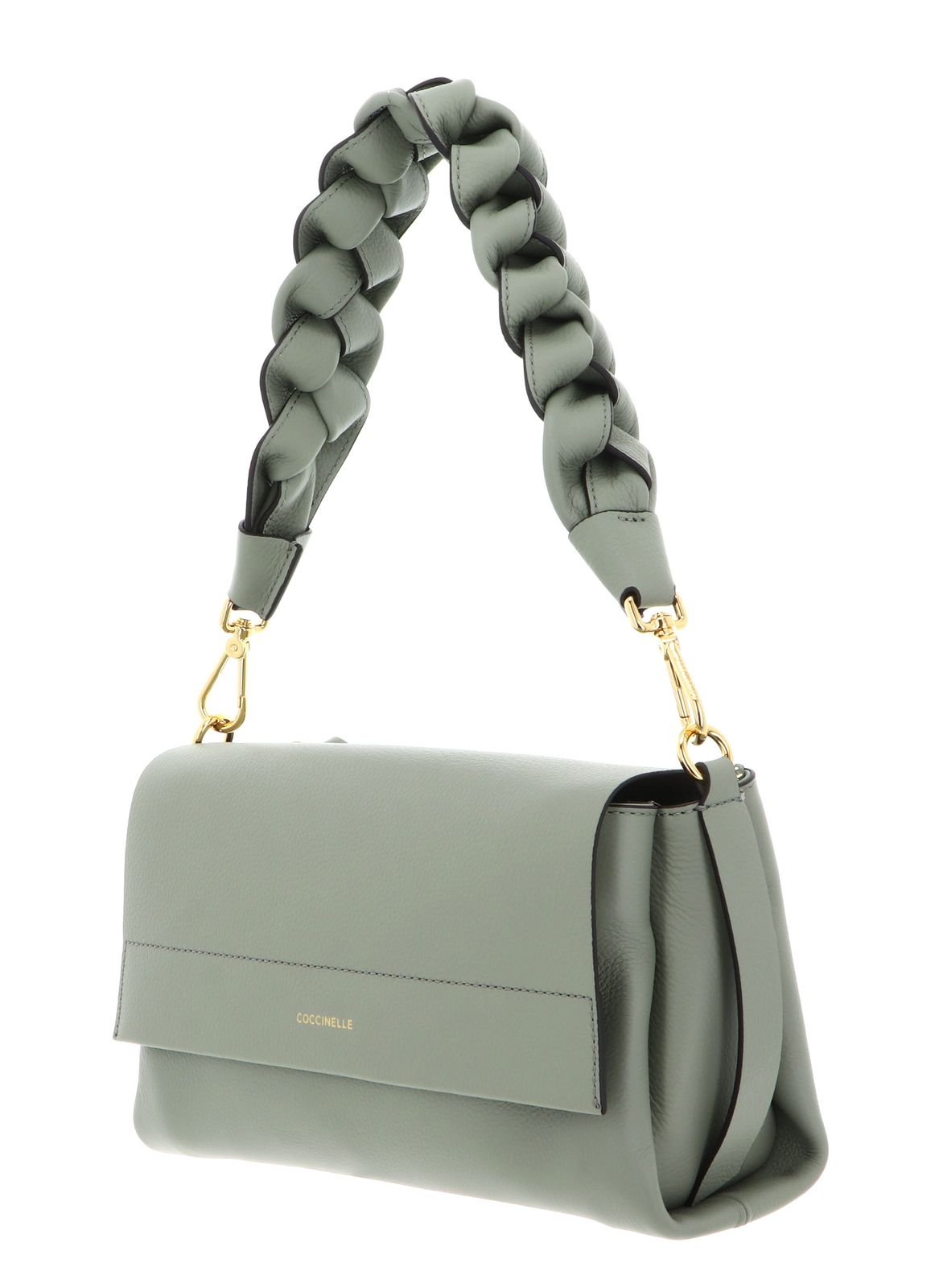 COCCINELLE Boheme Grana Double Shoulder Bag Greenery / Rosette COCCINELLE Boheme Grana Double Shoulder Bag Greenery / Rosette
