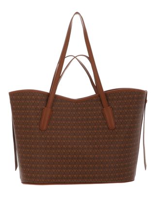 COCCINELLE New Never Without Bag Shopper Coated Monogram Multi Cognac / Cognac