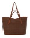 COCCINELLE New Never Without Bag Shopper Coated Monogram Multi Cognac / Cognac