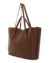 COCCINELLE New Never Without Bag Shopper Coated Monogram Multi Cognac / Cognac