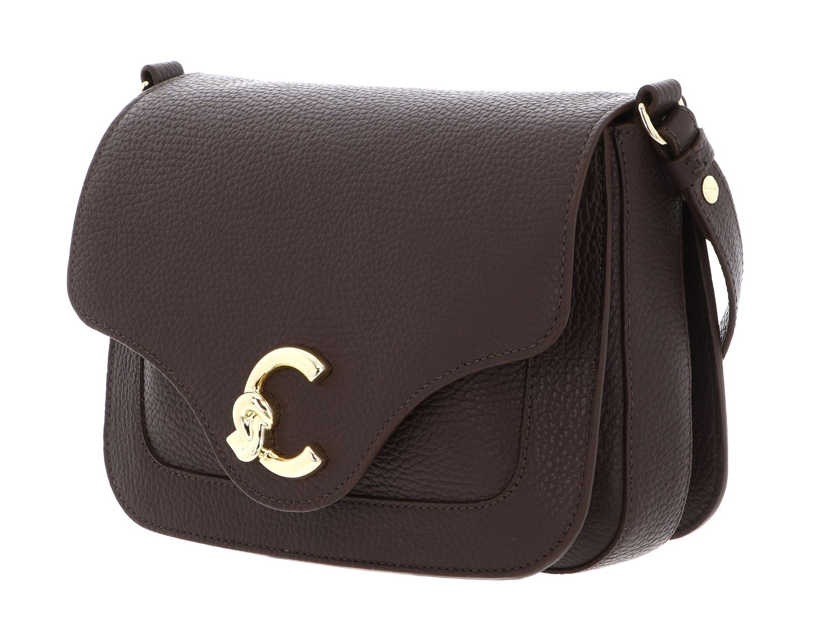 COCCINELLE C-Me Crossbody Bag Brunette COCCINELLE C-Me Crossbody Bag Brunette