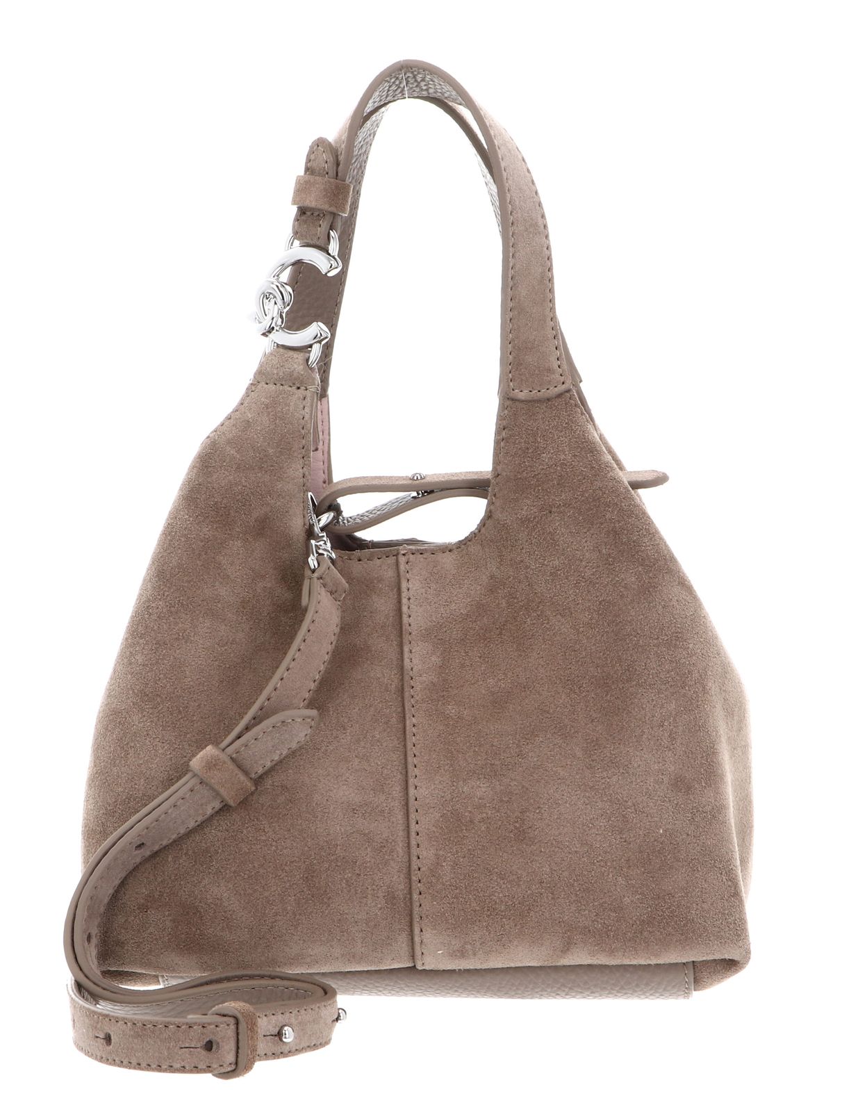 COCCINELLE C-Easy Handbag Suede Warm Taupe COCCINELLE C-Easy Handbag Suede Warm Taupe