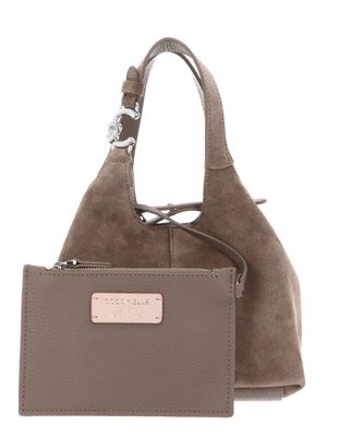 COCCINELLE C-Easy Handbag Suede Warm Taupe
