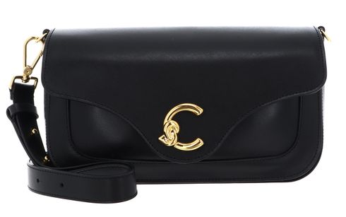 COCCINELLE C-Me Calf Shoulder Bag Noir