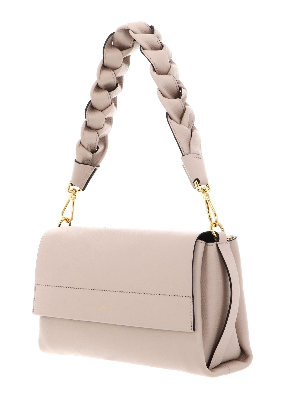 COCCINELLE Boheme Grana Double Shoulder Bag Rosette / Warm Taupe COCCINELLE Boheme Grana Double Shoulder Bag Rosette / Warm Taupe