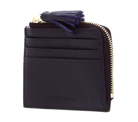 COCCINELLE Tassel Credit Card Holder Prune