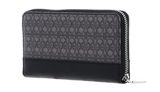COCCINELLE Coated Monogram Zip Around Wallet Multi Noir / Noir COCCINELLE Coated Monogram Zip Around Wallet Multi Noir / Noir