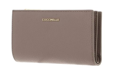 COCCINELLE Metallic Soft Wallet Warm Taupe COCCINELLE Metallic Soft Wallet Warm Taupe