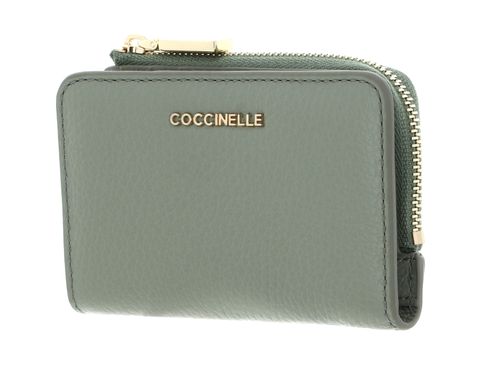COCCINELLE Metallic Soft Credit Card Holder Greenery