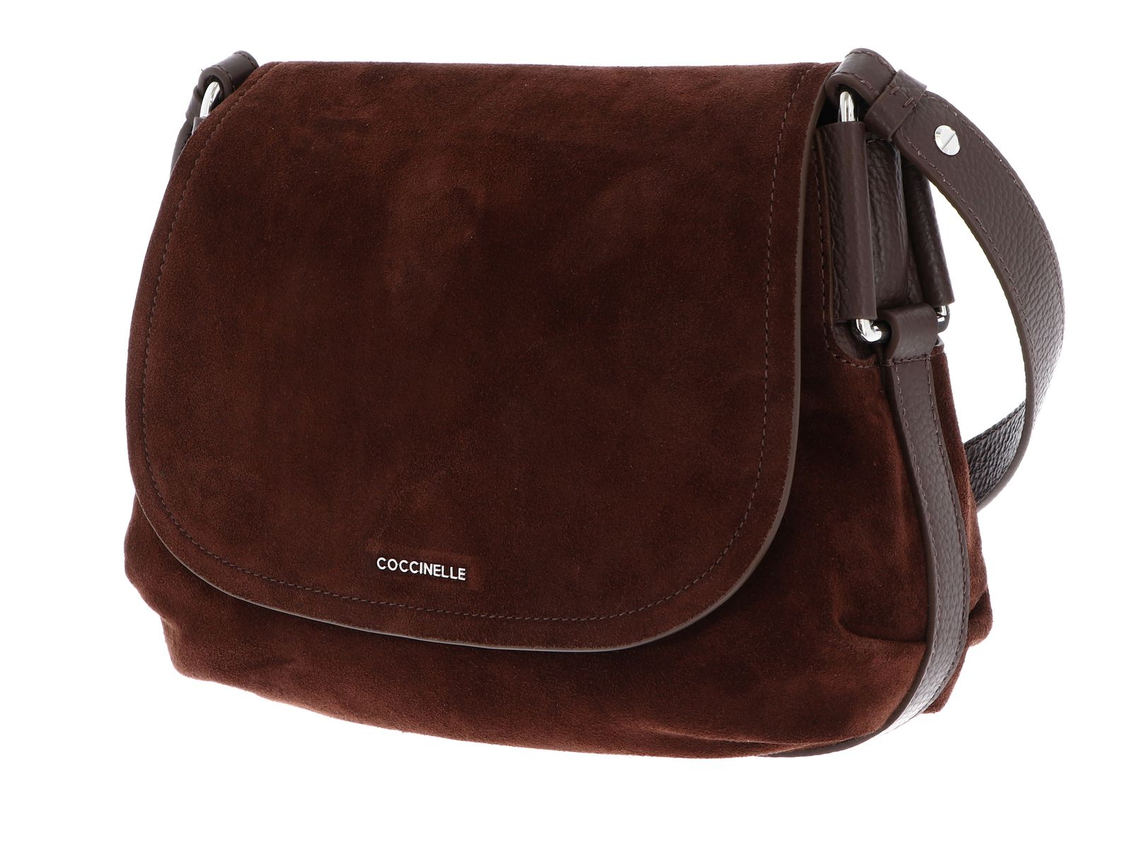 COCCINELLE Rebekka Handbag Grained Leather Brunette COCCINELLE Rebekka Handbag Grained Leather Brunette