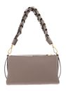 COCCINELLE Boheme Grana Double Shoulder Bag Warm Taupe / Rosette