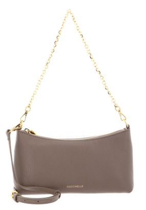 COCCINELLE Aura Mini Bag Grained Leather Warm Taupe