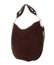 COCCINELLE Sunup Suede Shoulder Bag Brunette