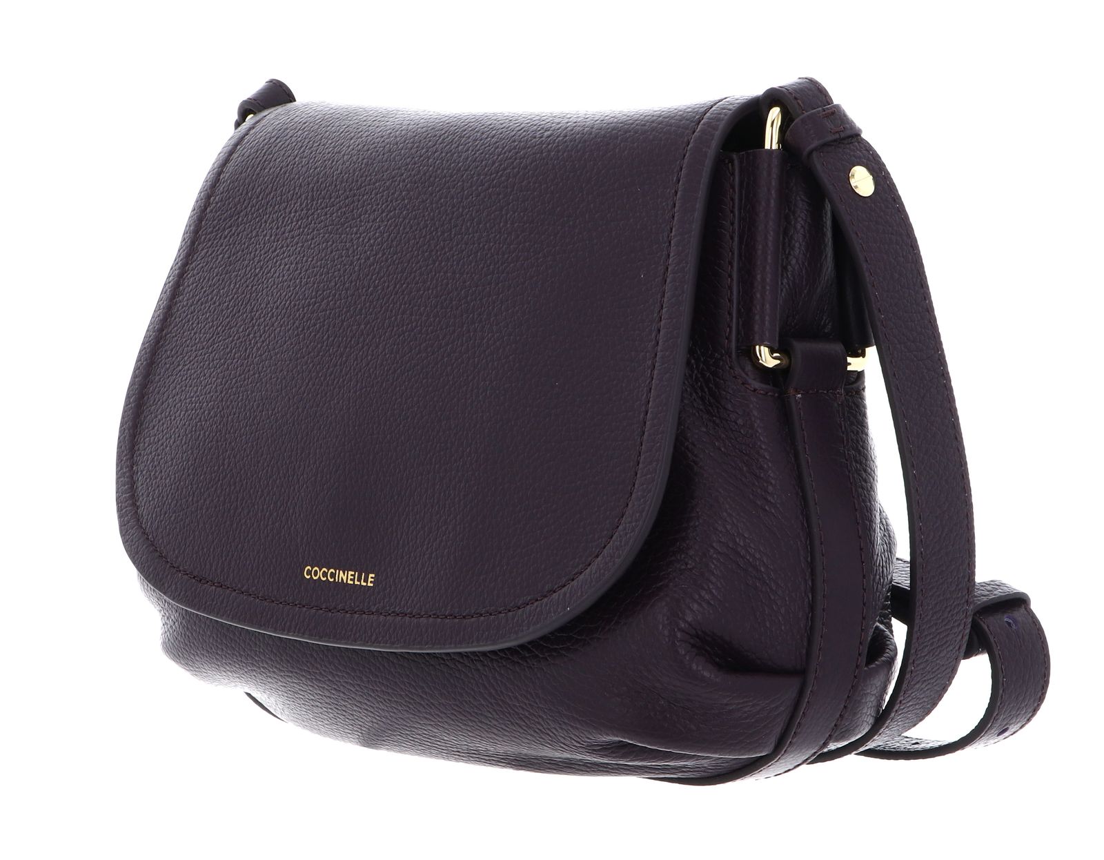 COCCINELLE Rebekka Handbag Grained Leather Prune COCCINELLE Rebekka Handbag Grained Leather Prune