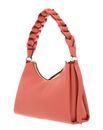 COCCINELLE Boheme Grana Double Shoulder Bag M Pink Clay / Brunette