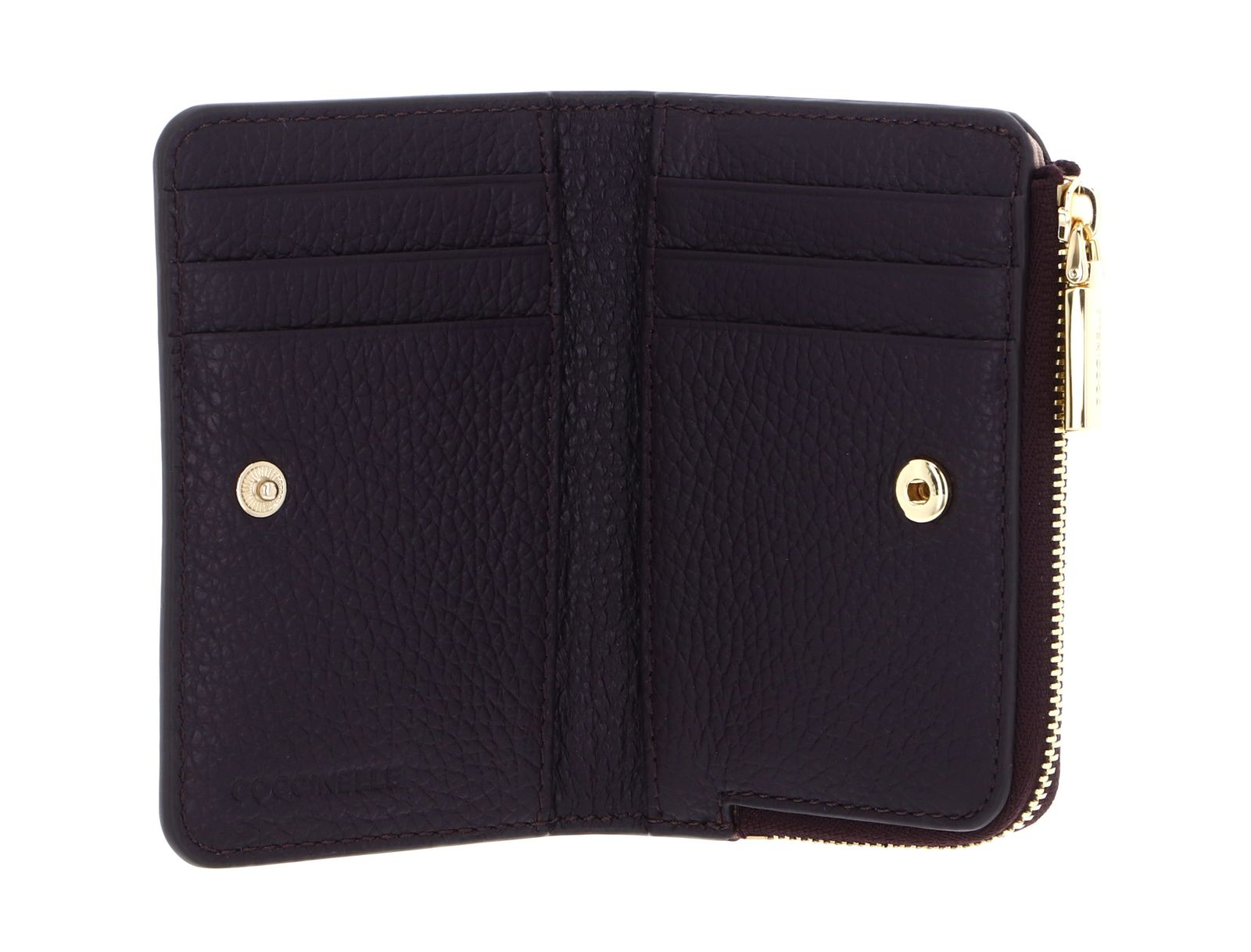 COCCINELLE Metallic Soft Credit Card Holder Prune COCCINELLE Metallic Soft Credit Card Holder Prune