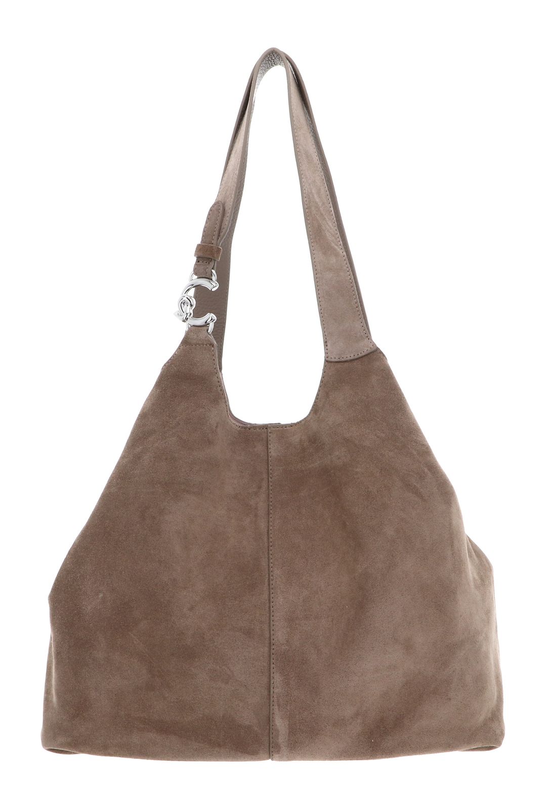 COCCINELLE C-Easy Handbag Suede Warm Taupe COCCINELLE C-Easy Handbag Suede Warm Taupe