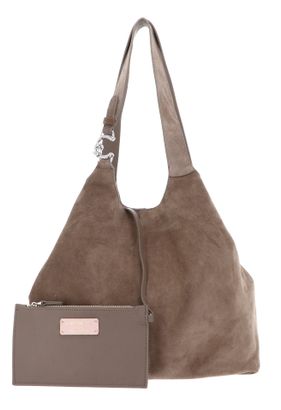 COCCINELLE C-Easy Handbag Suede Warm Taupe