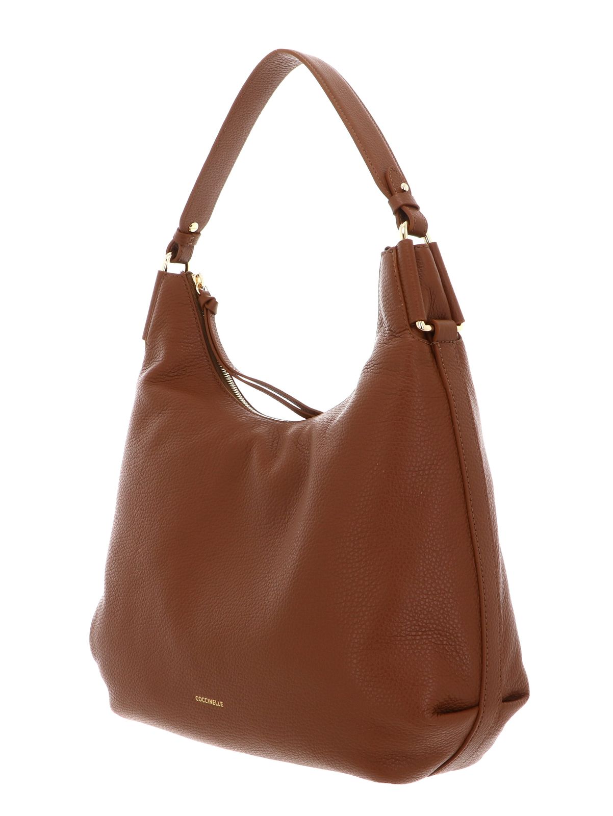 COCCINELLE Rebekka Handbag Grained Leather Cognac COCCINELLE Rebekka Handbag Grained Leather Cognac