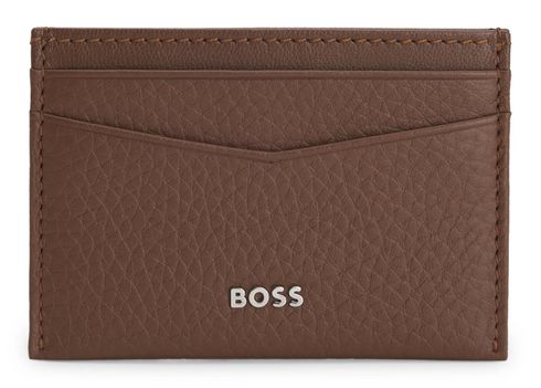BOSS New Crosstown Card Holder Medium Brown