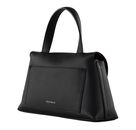 COCCINELLE Nikla Handbag Double Grainy Leather Noir / Cognac