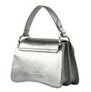 COCCINELLE C-Me Grained Leather Handbag Steel COCCINELLE C-Me Grained Leather Handbag Steel