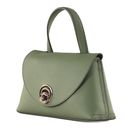 COCCINELLE Nikla Handbag Double Grainy Leather Greenery / Rosette