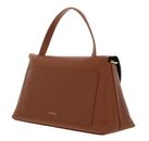 COCCINELLE Nikla Handbag Double Grainy Leather Cognac / Noir COCCINELLE Nikla Handbag Double Grainy Leather Cognac / Noir