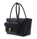 COCCINELLE Double Beat Grained Leather Handbag Noir COCCINELLE Double Beat Grained Leather Handbag Noir