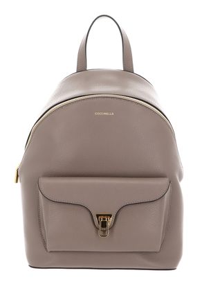 COCCINELLE Beat Generatio Backpack Grained Leather Warm Taupe