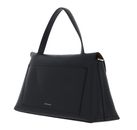 COCCINELLE Nikla Handbag Double Grainy Leather Noir / Cognac COCCINELLE Nikla Handbag Double Grainy Leather Noir / Cognac