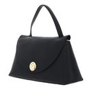 COCCINELLE Nikla Handbag Double Grainy Leather Noir / Cognac COCCINELLE Nikla Handbag Double Grainy Leather Noir / Cognac