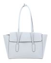 COCCINELLE Double Beat Grained Leather Handbag Snow