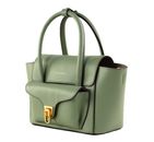 COCCINELLE Double Beat Grained Leather Handbag Greenery COCCINELLE Double Beat Grained Leather Handbag Greenery