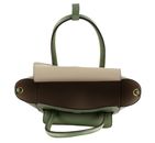 COCCINELLE Double Beat Grained Leather Handbag Greenery COCCINELLE Double Beat Grained Leather Handbag Greenery