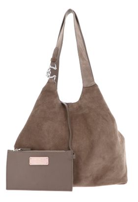 COCCINELLE C-Easy Suede Handbag Warm Taupe